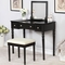 Furniture of America Baylee Vanity with Mirror and Stool - Image 2 of 3