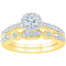 10KT GOLD 5/8CTW DIAMOND BRIDAL SET RING - Image 1 of 2