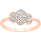 10K Rose Gold 1/5 CTW Diamond Fashion Ring - Image 1 of 2