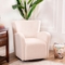Abbyson Mariah Ivory Swivel Chair - Image 1 of 4