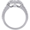 Diamore14K White Gold 1 CTW Diamond Quad Halo Engagement Ring - Image 3 of 4