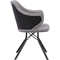 Armen Living Eagle Barstool in Black Coated Finish with Black Faux Leather - Image 4 of 6
