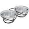 PETMAKER Stainless Steel Raised Food and Water Bowls with Decorative 3.5 in. Stand - Image 1 of 3