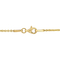 Sofia B. 10K Gold Two-Tone White Topaz Heart Bar Bracelet - Image 2 of 3