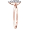 Diamore 14K Rose Gold 1/4 CTW Diamond Cluster Pear Fashion Ring - Image 2 of 4