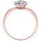 Diamore 14K Rose Gold 1/4 CTW Diamond Cluster Pear Fashion Ring - Image 3 of 4