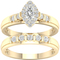 10K 1/4 CTW Diamond Bridal Set - Image 1 of 4