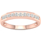 Sterling Silver 14K Rose Gold Diamond Accent Ring - Image 1 of 4