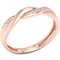 14K Rose Gold Over Sterling Silver Diamond Accent Band - Image 2 of 4