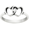 James Avery Sterling Silver Two Hearts Together Ring - Image 1 of 2