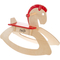 Happy Trails Wooden Rocking Horse - Image 1 of 6
