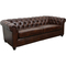 Abbyson Tuscan Tufted Leather Sofa - Image 1 of 7