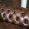 Abbyson Tuscan Tufted Leather Sofa - Image 5 of 7