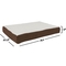 Petmaker Orthopedic Sherpa Top Pet Bed with Memory Foam and Removable Cover - Image 3 of 6