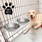 Petmaker Stainless Steel Hanging Pet Bowls Set of 2 - Image 2 of 8