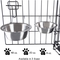 Petmaker Stainless Steel Hanging Pet Bowls Set of 2 - Image 7 of 8