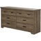 South Shore Versa 6 Drawer Double Dresser and Nightstand Set - Image 2 of 5
