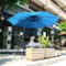 Pure Garden 10 ft. Offset Patio Umbrella with Vertical Tilt - Image 5 of 8