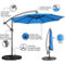 Pure Garden 10 ft. Offset Patio Umbrella with Vertical Tilt - Image 6 of 8
