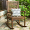 Walker Edison Solid Acacia Wood Outdoor Patio Rocking Chair - Image 3 of 3