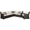 Signature Design by Ashley Easy Isle Outdoor Sofa Sectional with 1 Chair - Image 1 of 4