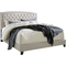 Signature Design by Ashley Jerary Upholstered Bed with Arched Tufted Headboard - Image 1 of 3