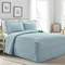 Lush Decor French Country Geo Ruffle Skirt Bedspread Blue 3 pc. Set - Image 1 of 6