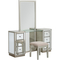 Coast to Coast Accents 6 Drawer Console Table with Mirror and Stool - Image 1 of 7