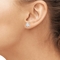 She Shines 10K White Gold 1/5 CTW Diamond Cross Pendant and Stud Earrings Set - Image 4 of 6