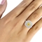 She Shines 14K Gold 1 1/4 CTW White and Enhanced Yellow Diamond Engagement Ring - Image 3 of 4