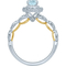 Truly Zac Posen 14K White and Yellow Gold 1 1/4 CTW Aquamarine Engagement Ring - Image 3 of 3