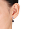 Michiko 10K White Gold Tahitian Pearl Drop Earrings - Image 2 of 2