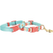 Bond & Co. Turquoise and Coral Dog Collar, Extra Small and Small - Image 1 of 2
