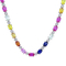 Sofia B. Sterling Silver Multicolor Lab Created Sapphire Tennis Necklace - Image 1 of 3