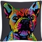 Trademark Fine Art French Bulldog Grey Decorative Throw Pillow - Image 1 of 4