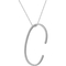 Sterling Silver 1/3 CTW Diamond C Initial Pendant - Image 2 of 4