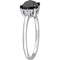 Diamore 14K White Gold 1 1/3 CTW Black and White Diamond Cushion Cut Ring - Image 2 of 4