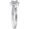 Diamore 10K White Gold 1/3 CTW Diamond Baguette Cut Engagement Ring - Image 2 of 4
