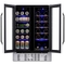 NewAir 24 in. Built-in Dual Zone 18 Bottle and 58 Can Wine and Beverage Cooler - Image 3 of 10