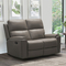 Abbyson Jasper Collection Top Grain Leather Reclining Loveseat - Image 1 of 6