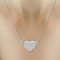 She Shines Sterling Silver 1/4 CTW Diamond Earring and Necklace Set - Image 3 of 7