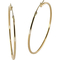 Palm Beach 10K Yellow Gold Tubular Hoop Earrings - Image 2 of 2