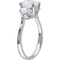 Sofia B. Sterling Silver Cubic Zirconia 3 Stone Engagement Ring - Image 3 of 4