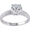 Sofia B. Sterling Silver Round Cubic Zirconia Engagement Ring - Image 1 of 3