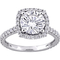 Sofia B. 10K White Gold 2 1/2 CTW Moissanite Halo Engagement Ring - Image 1 of 4