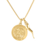 Esquire 14K Yellow Gold Over Sterling Silver St. Michael Pendant - Image 1 of 2