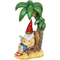 Exhart Good Time Solar Tropical Tony Beach Gnome Under a Palm Tree Garden Statue - Image 1 of 3