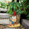 Exhart Good Time Solar Tropical Tony Beach Gnome Under a Palm Tree Garden Statue - Image 2 of 3