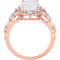 Sofia B. 10K Rose Gold Opal, White Sapphire and Diamond Accent Vintage Ring - Image 2 of 4