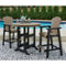 Signature Design by Ashley Fairen Trail 5 pc. Outdoor Bar Table Set - Image 2 of 6